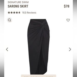 NWT SKIMS SARONG SKIRT